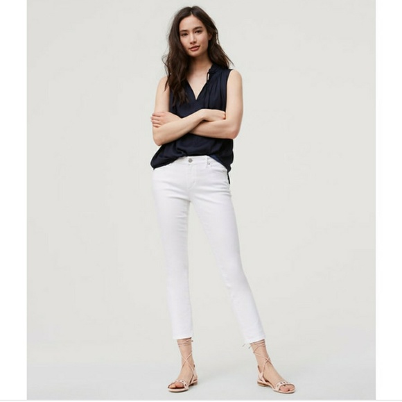 loft skinny crop
